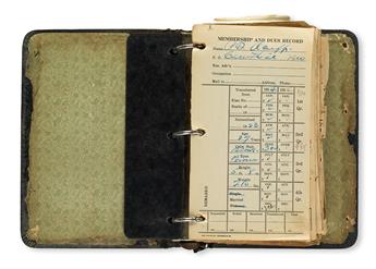 (CIVIL RIGHTS) KU KLUX KLAN. Klan Treasurer’s account book from the state of Missouri.